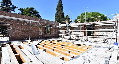 Paterson Köşkü'nde restorasyon çalışmaları hız kesmeden devam ediyor