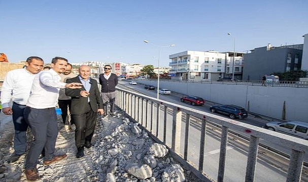 Çiğli 2. Ana Jet Üssü Karayolu Alt Geçidi’nde güçlendirme çalışmaları sürüyor