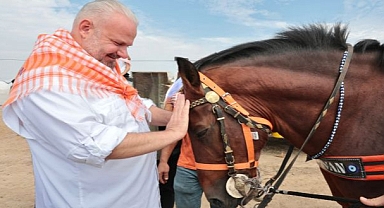 Türkiye'nin şampiyon atları Menemen'de yarıştı