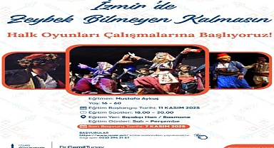 İzmirliler halk oyunları eğitimlerinde buluşuyor