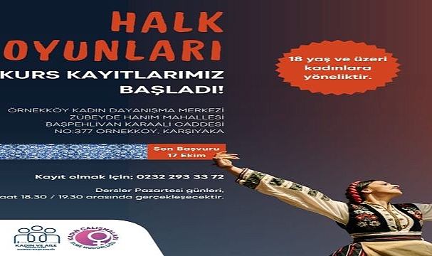 Kadınlara özel halk oyunları kursu başlıyor