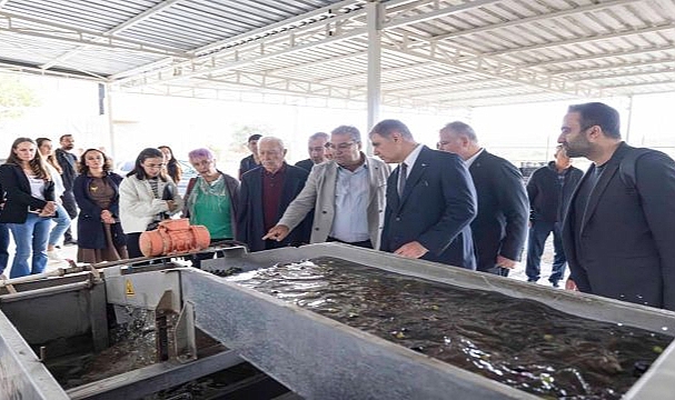 Sezonun ilk zeytinyağı Başkan Tugay’dan
