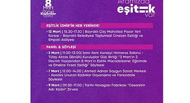 İzmir'de 8 Mart: Aramızda eşitlik var